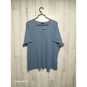 Venezia 26/28 Gray Blue V Neck Short Sleeve Tee NWT